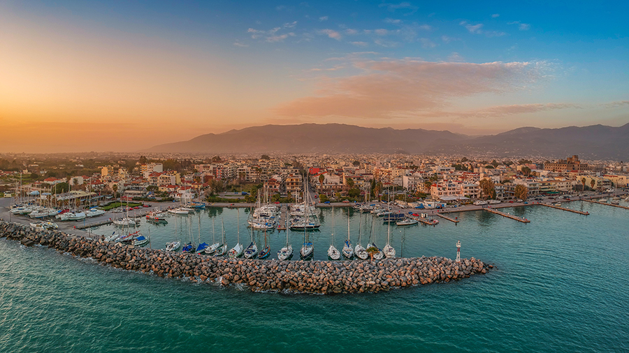 Water and boats in Greece