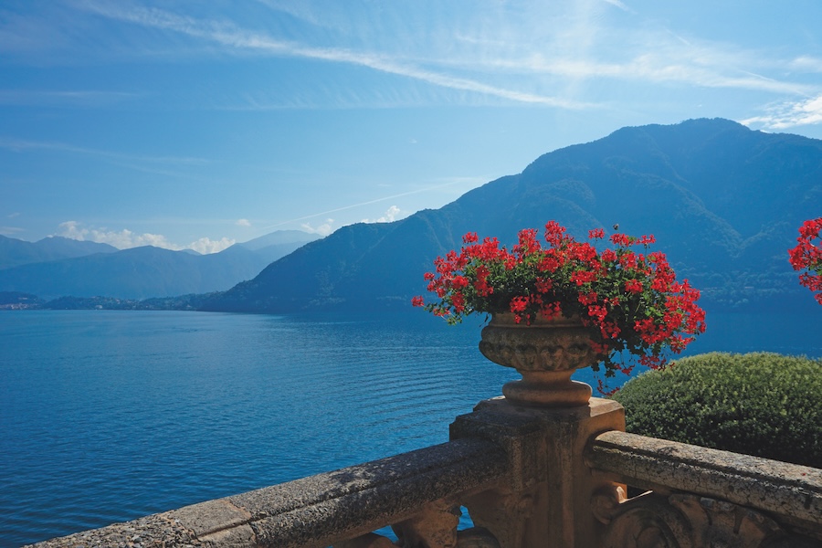 Aerial view of Lake Como