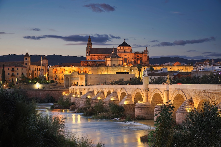 Cordoba city at sunset