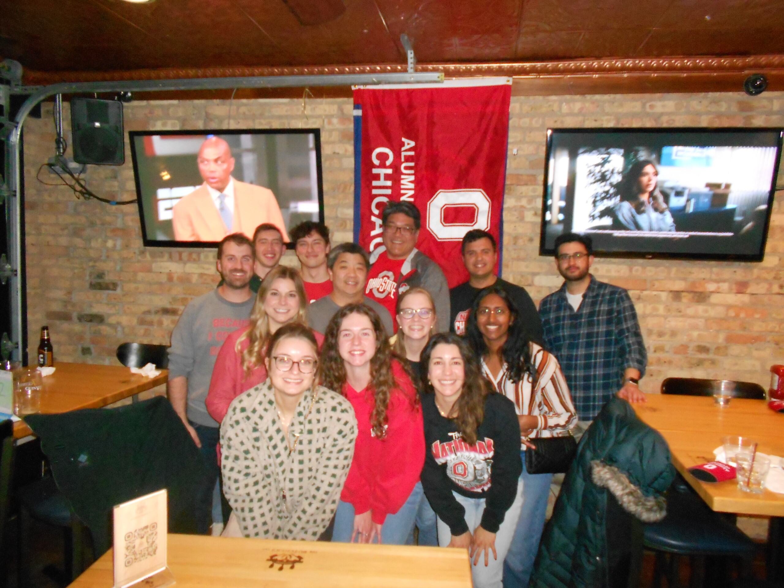 Group at euchre tournament.