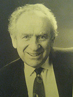 black and white photograph of Dr. Richard Sisson, ’58