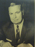 black and white photograph of MAJ (Ret.) William D. Apple, ’41 (dec.)