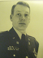 black and white photograph of COL (Ret.) John R. Knight, ’67