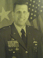 black and white photograph of BG Jeffrey C. Horne, ’80
