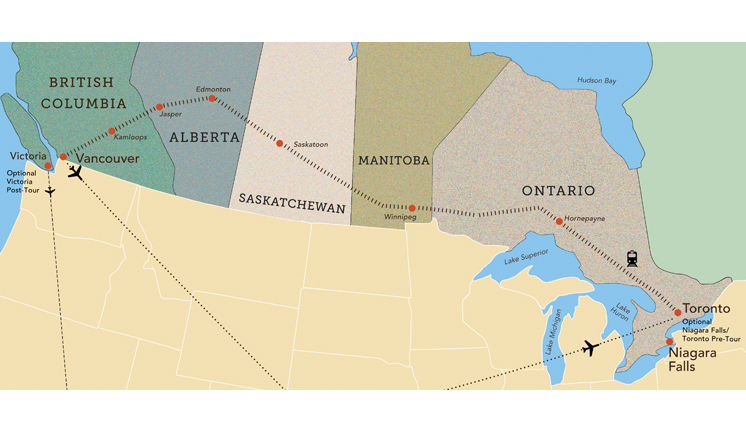 canada travel by train