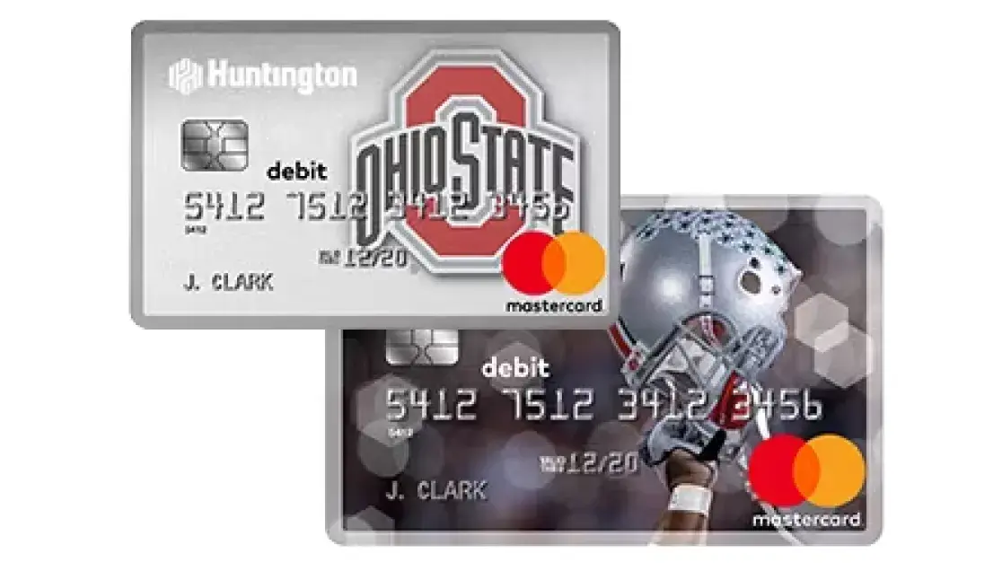Ohio State debit card from Huntington