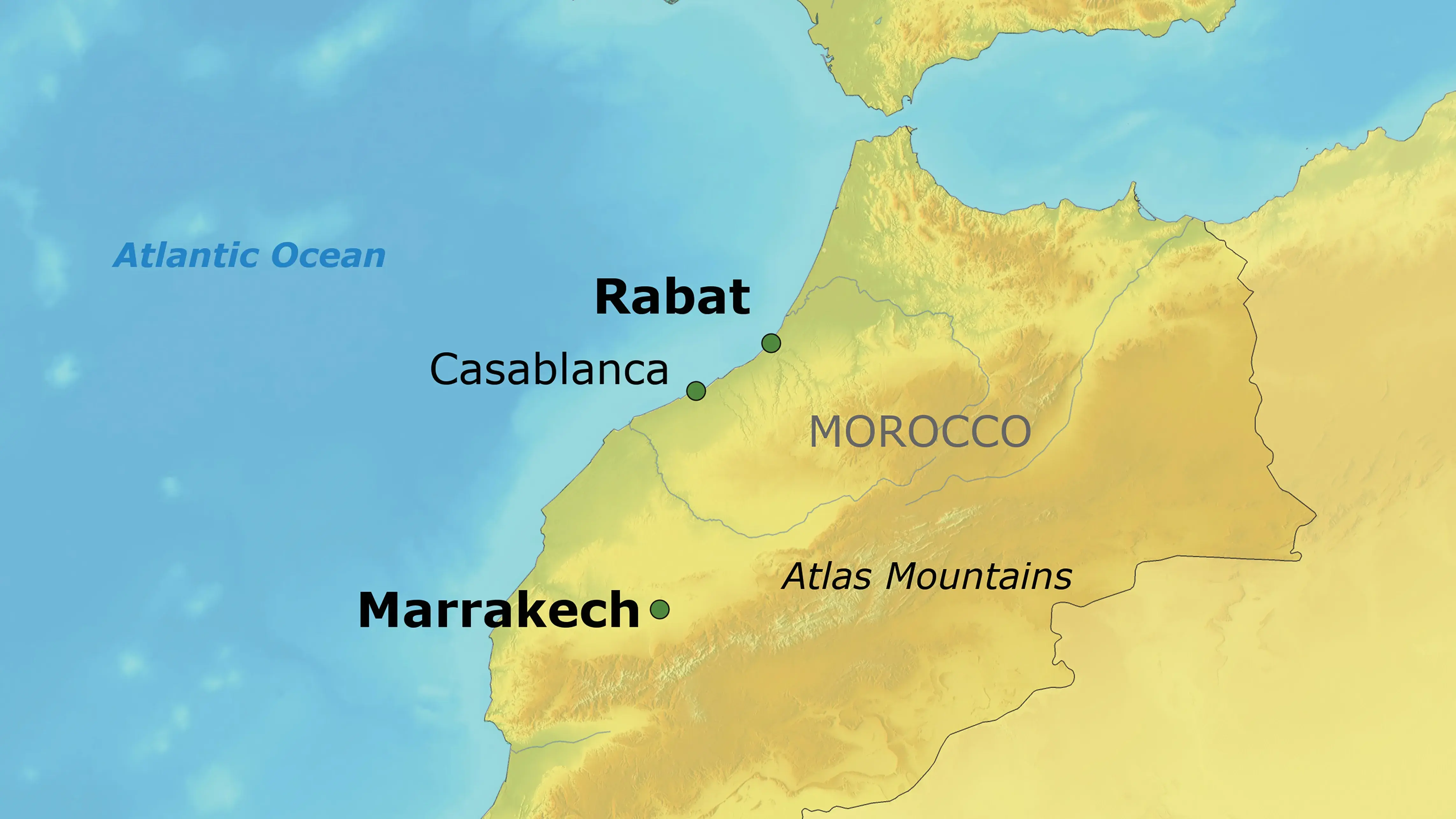 map of Morocco