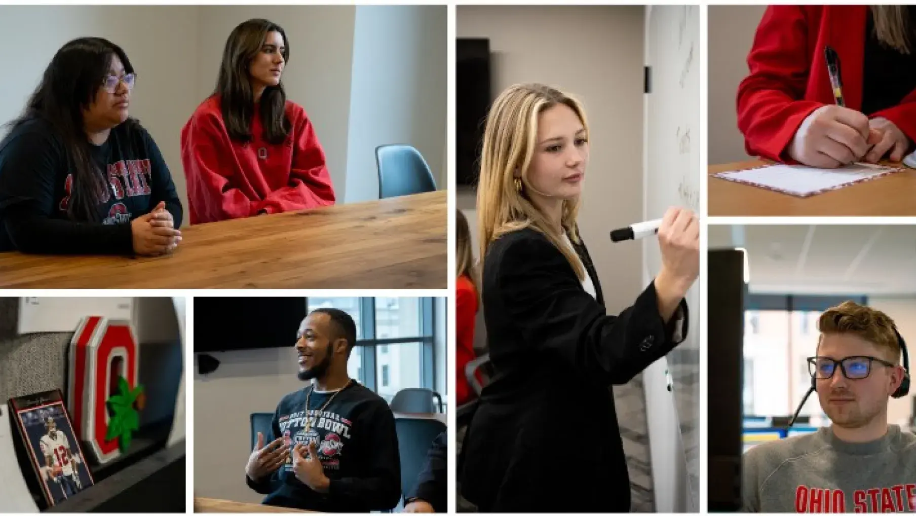 collage of Ohio State Alumni in the Engagement Center