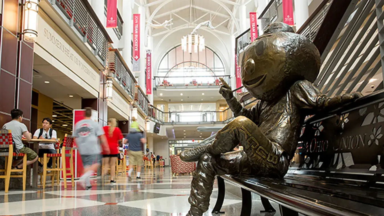 Brutus statue in the Ohio union