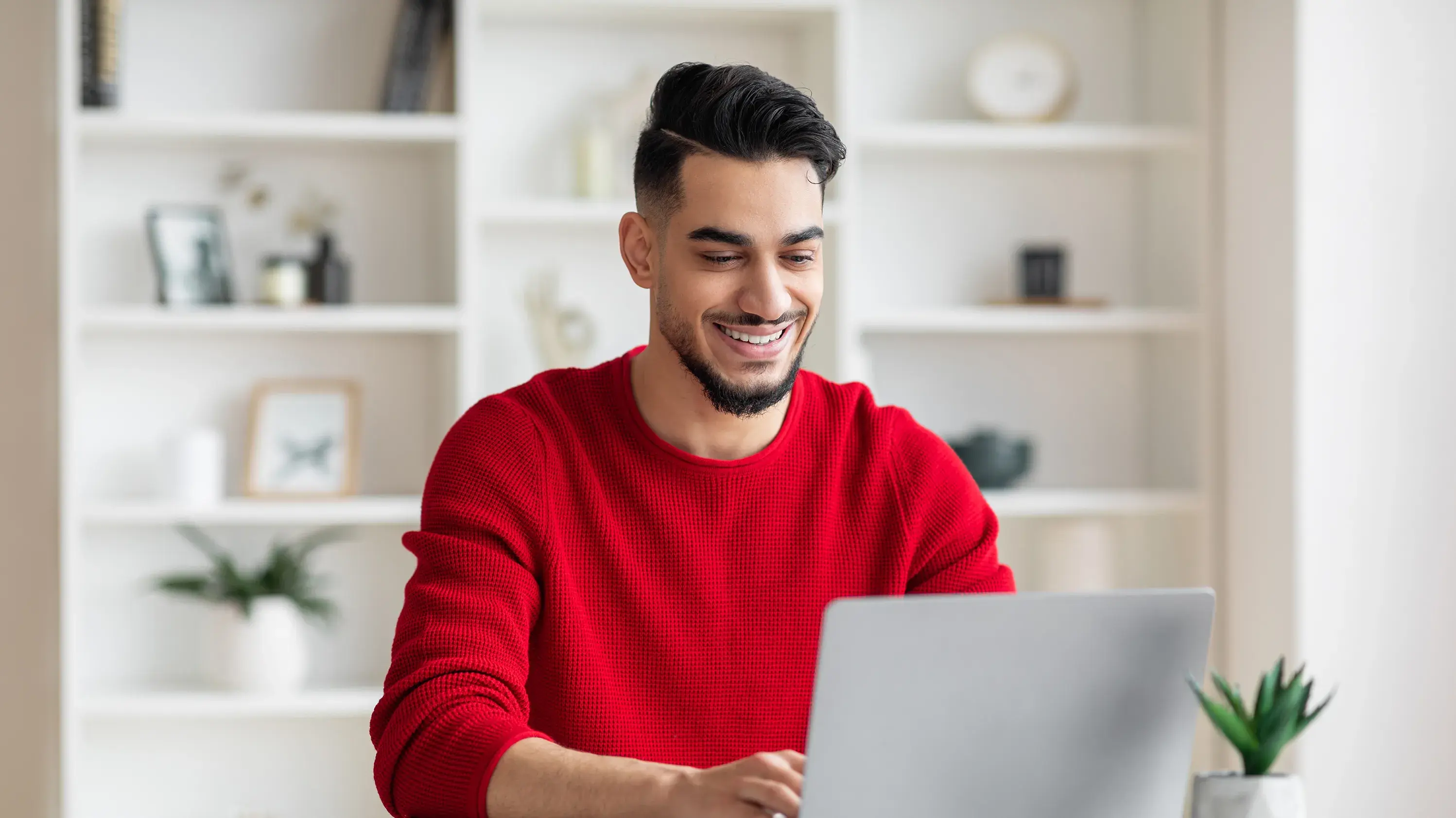 Man on a laptop