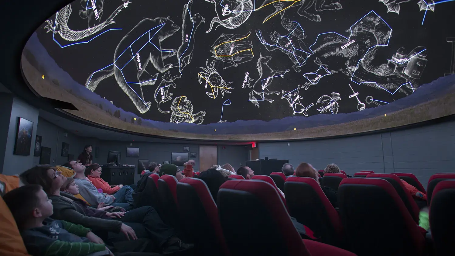 theater seating inside a planetarium