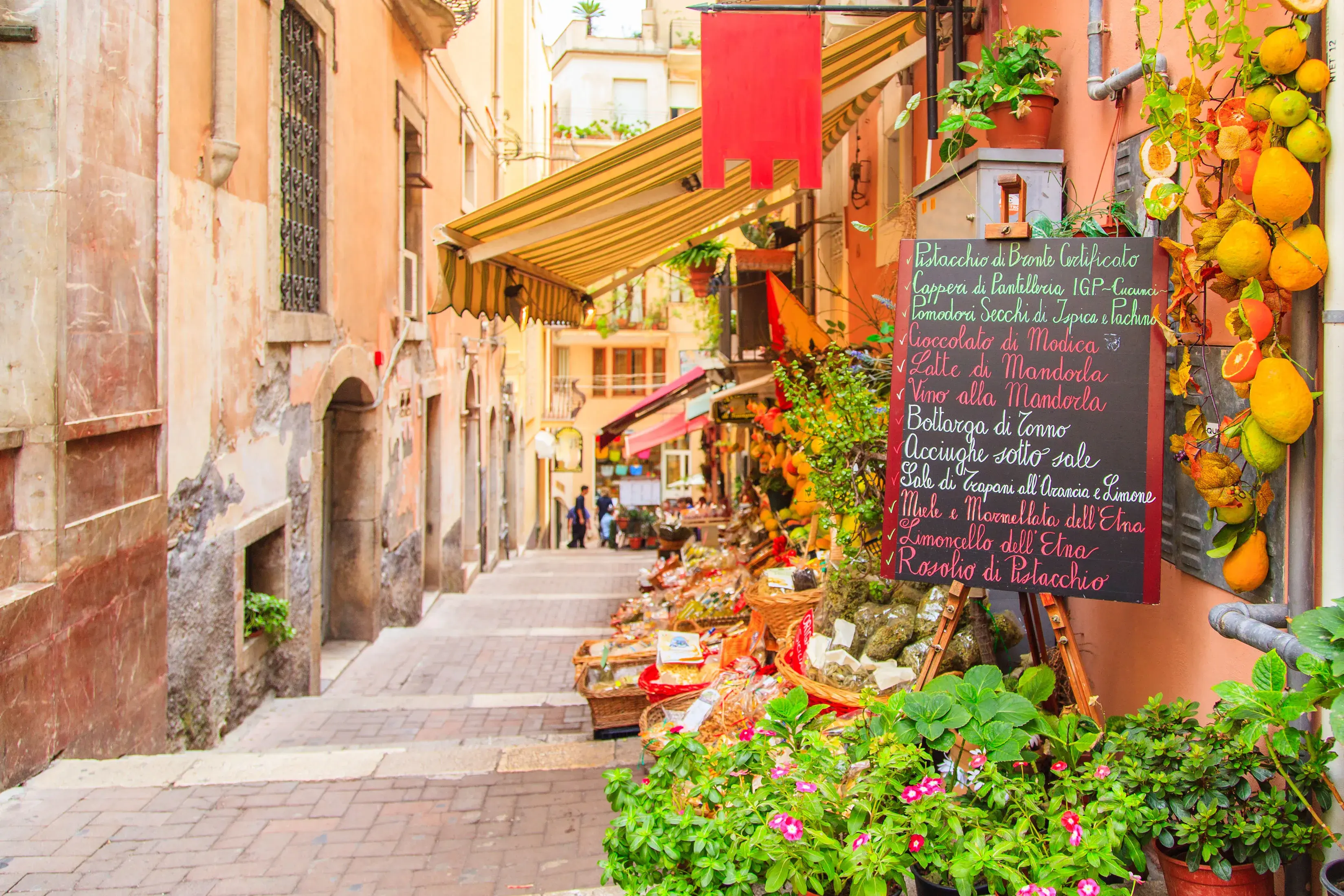 Street market in Sicily