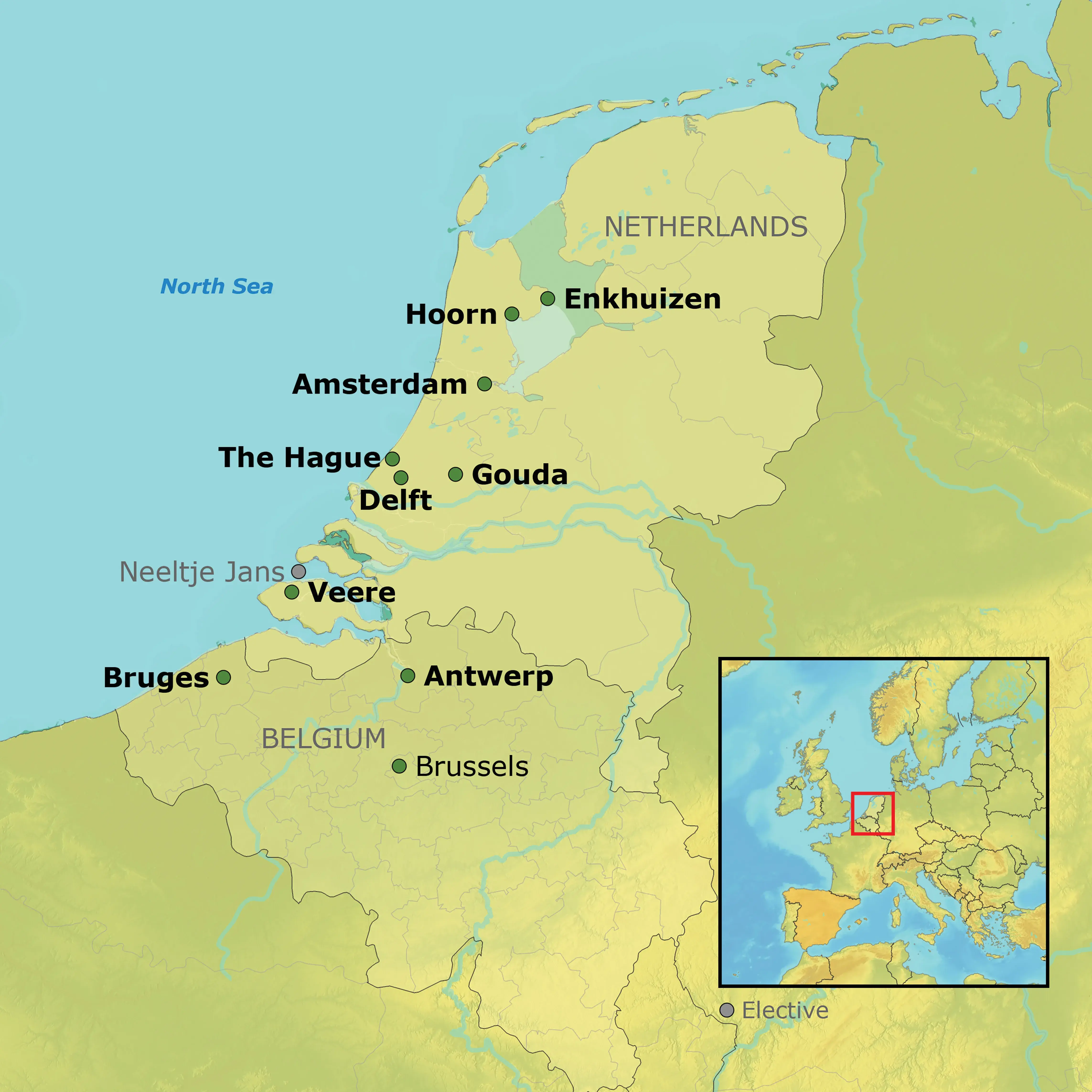 Map of Dutch Waterways