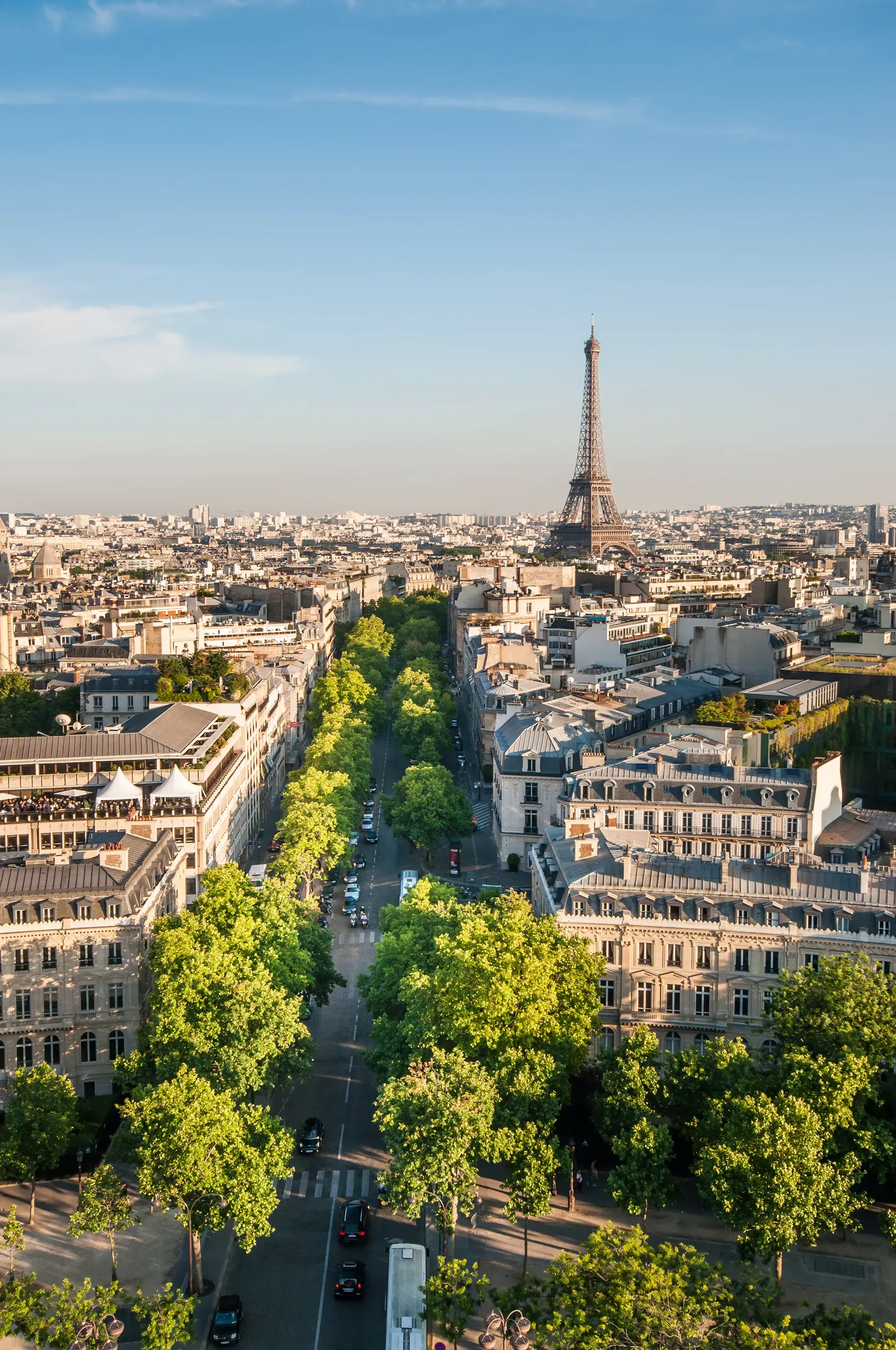 Aerial view of Paris