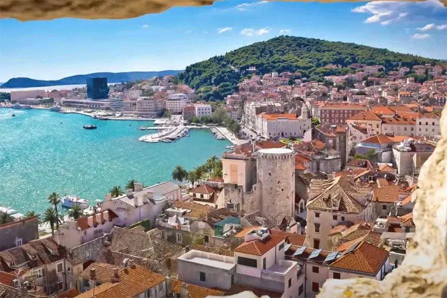 Croatia marina and coastline
