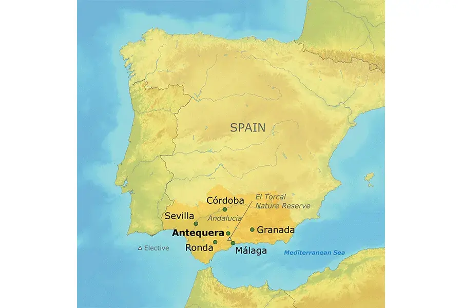 Map of Spain tour