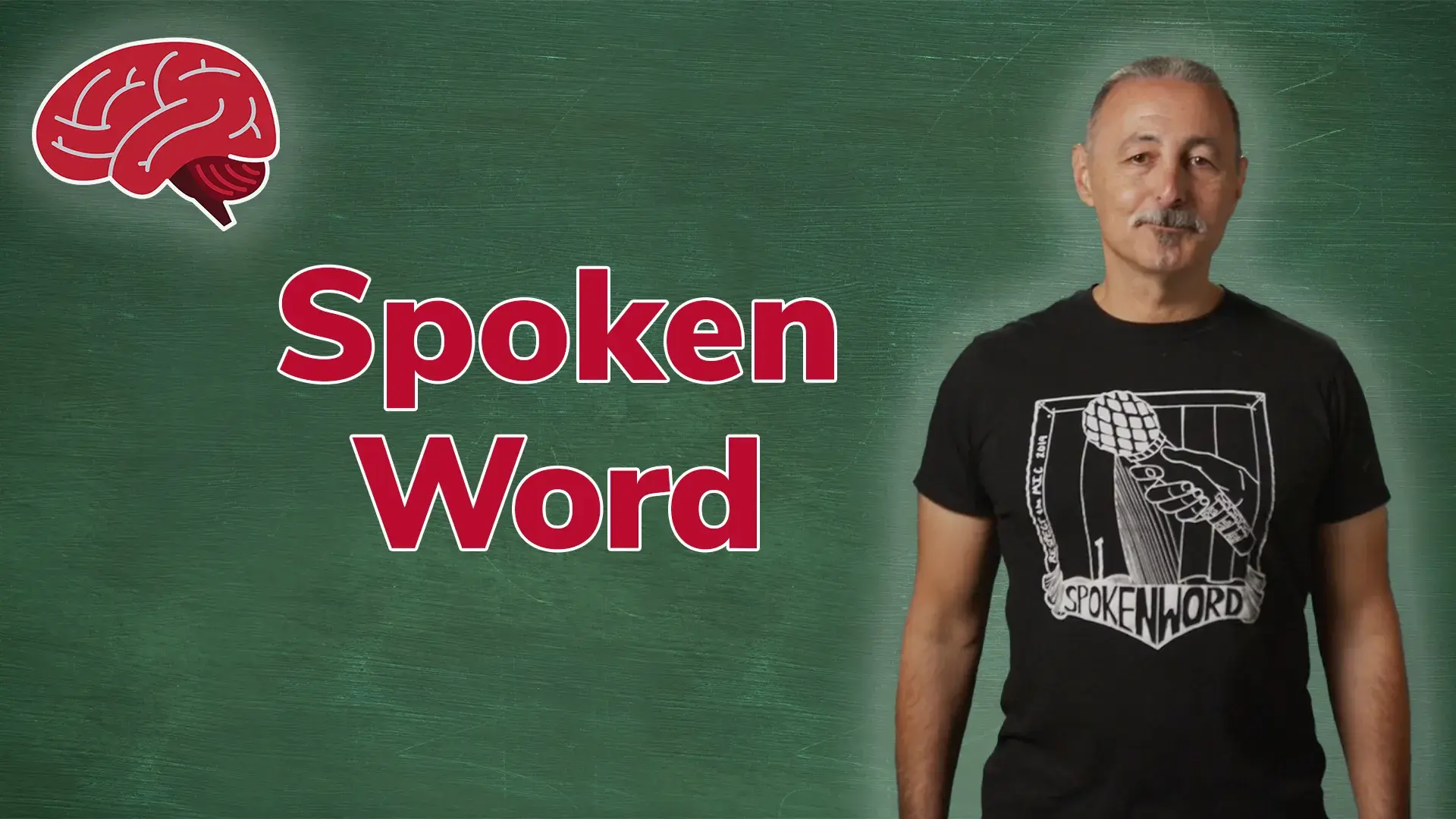 Peter Kahn with text reading Spoken Word