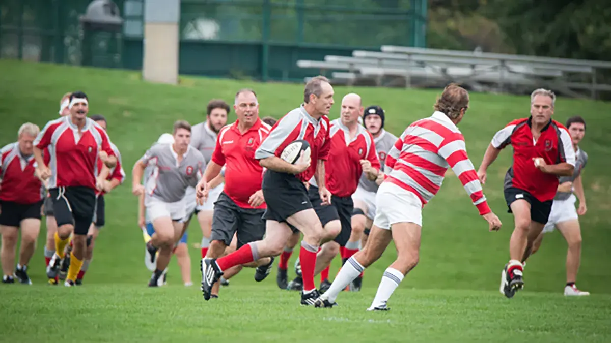 ohio state alumni playing in the 50th old boys rugy match