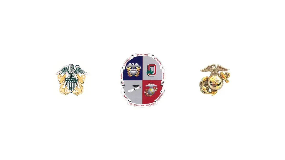 crest of the naval reserve officers training corps at ohio state