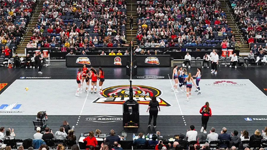 The Fury's arena during a game