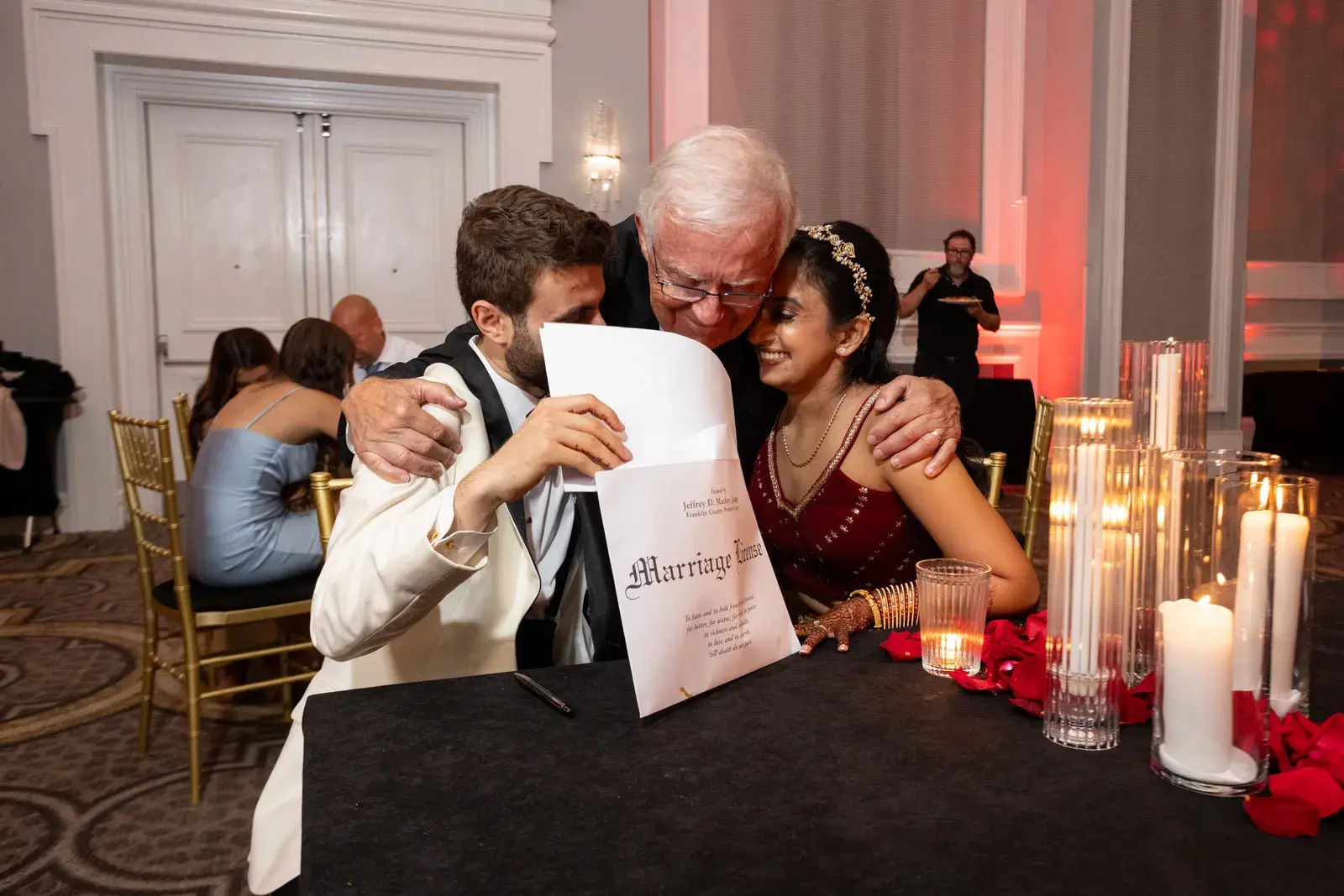 Astha and Andrew with Dr. Rodgers