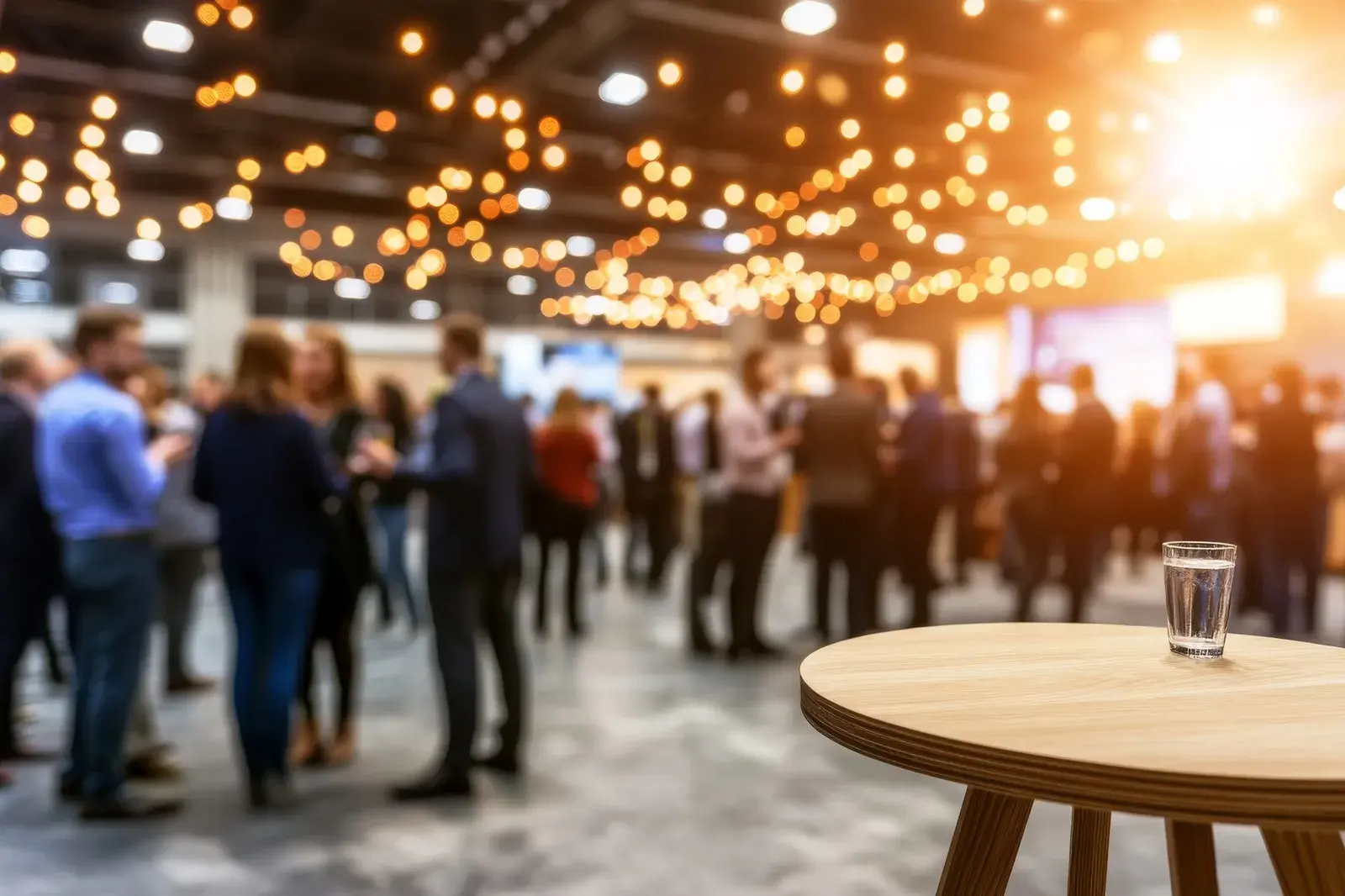 People at a happy hour event