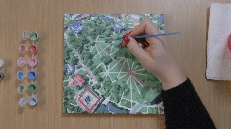 Paint by numbers kit