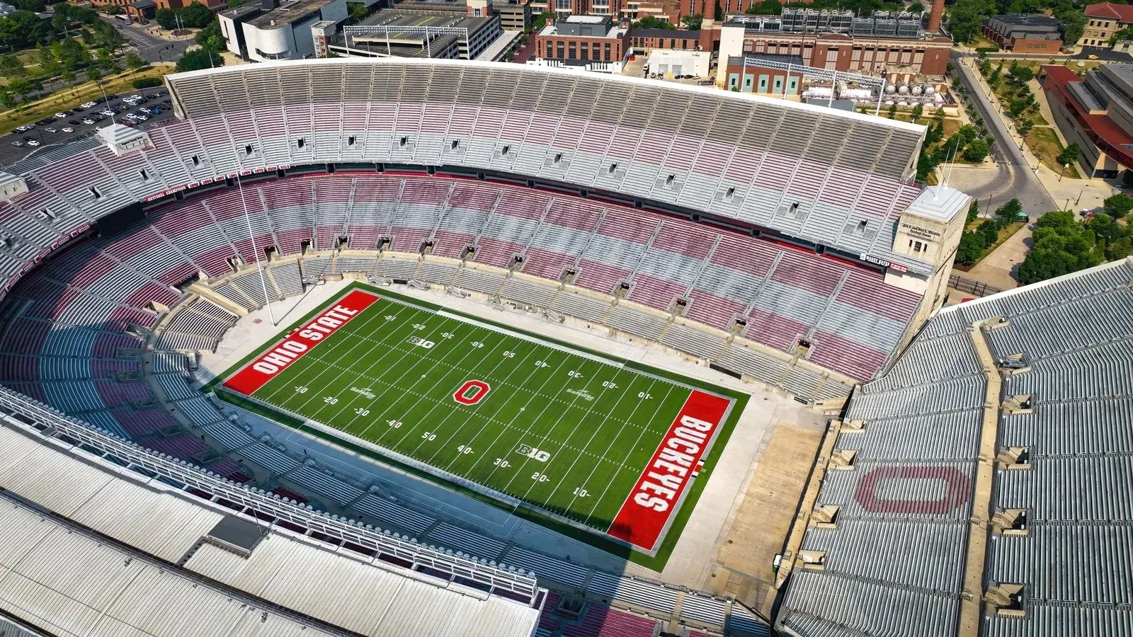 Aerial view of Ohio Stadium