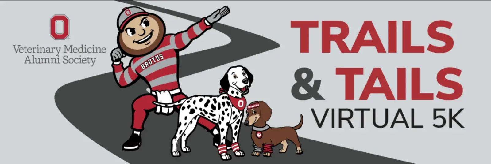 photo for Trails &amp; Tails virtual 5K with brutus, a dalmatian dog and a dachshund dog