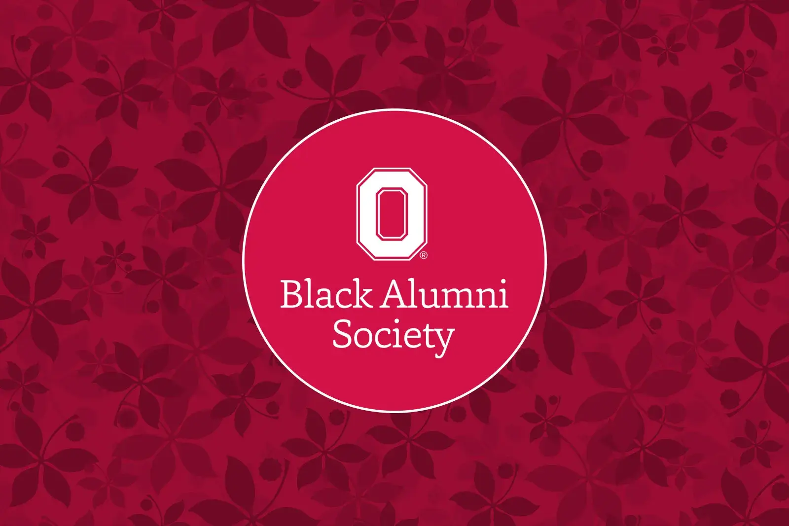 black alumni society name with Ohio State logo