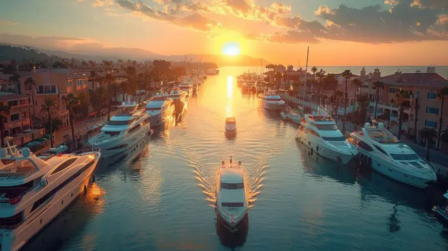 Boats in Marina del Rey