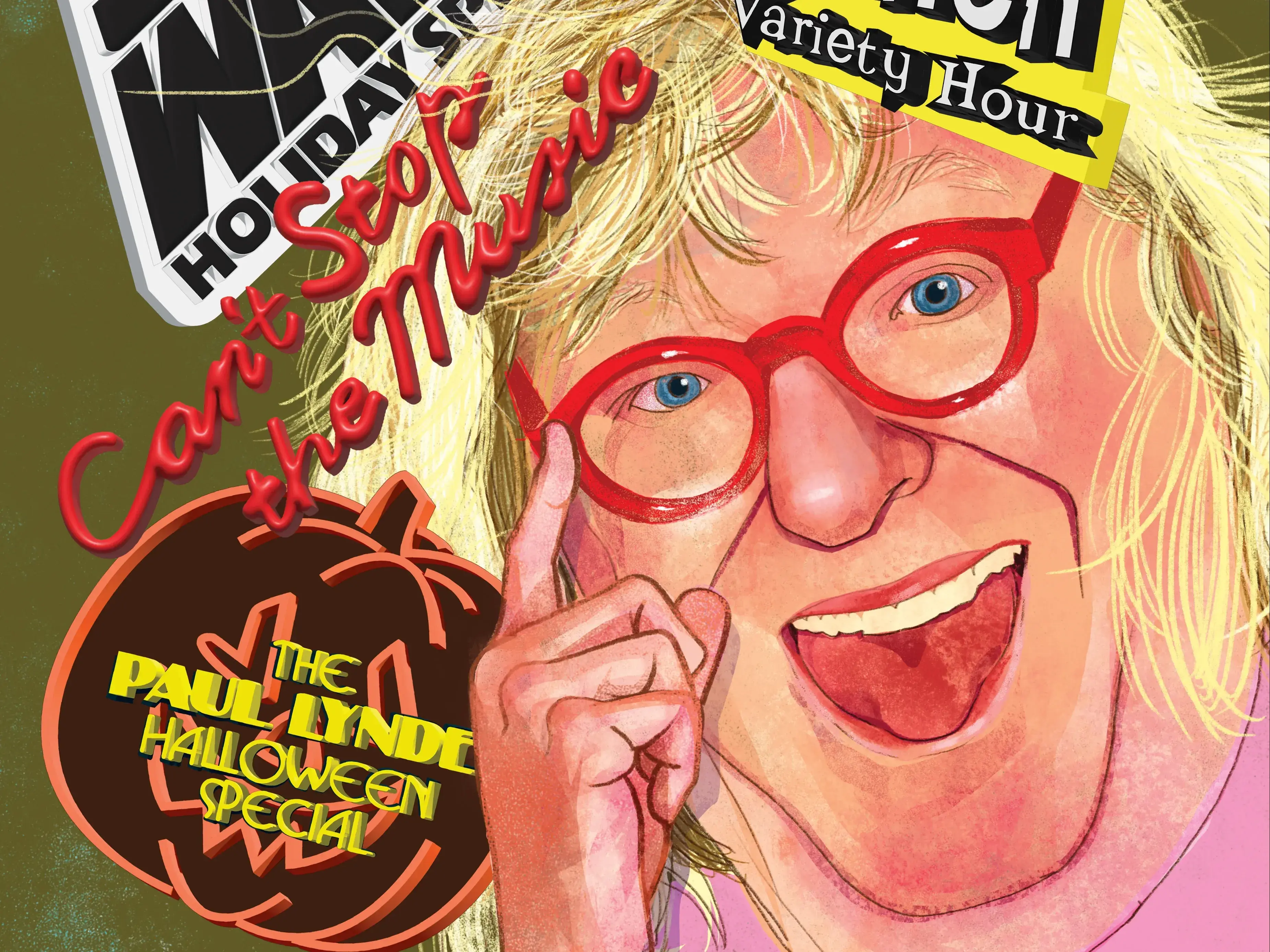 painting of Bruce Vilanch