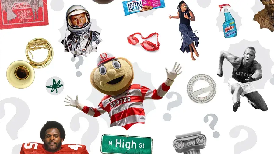 collage of ohio state iconography