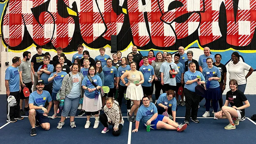 a group of Besa Pickleball participants
