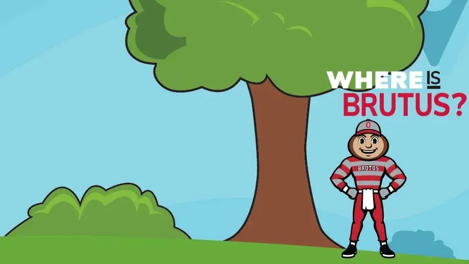 illustration of Brutus and a tree