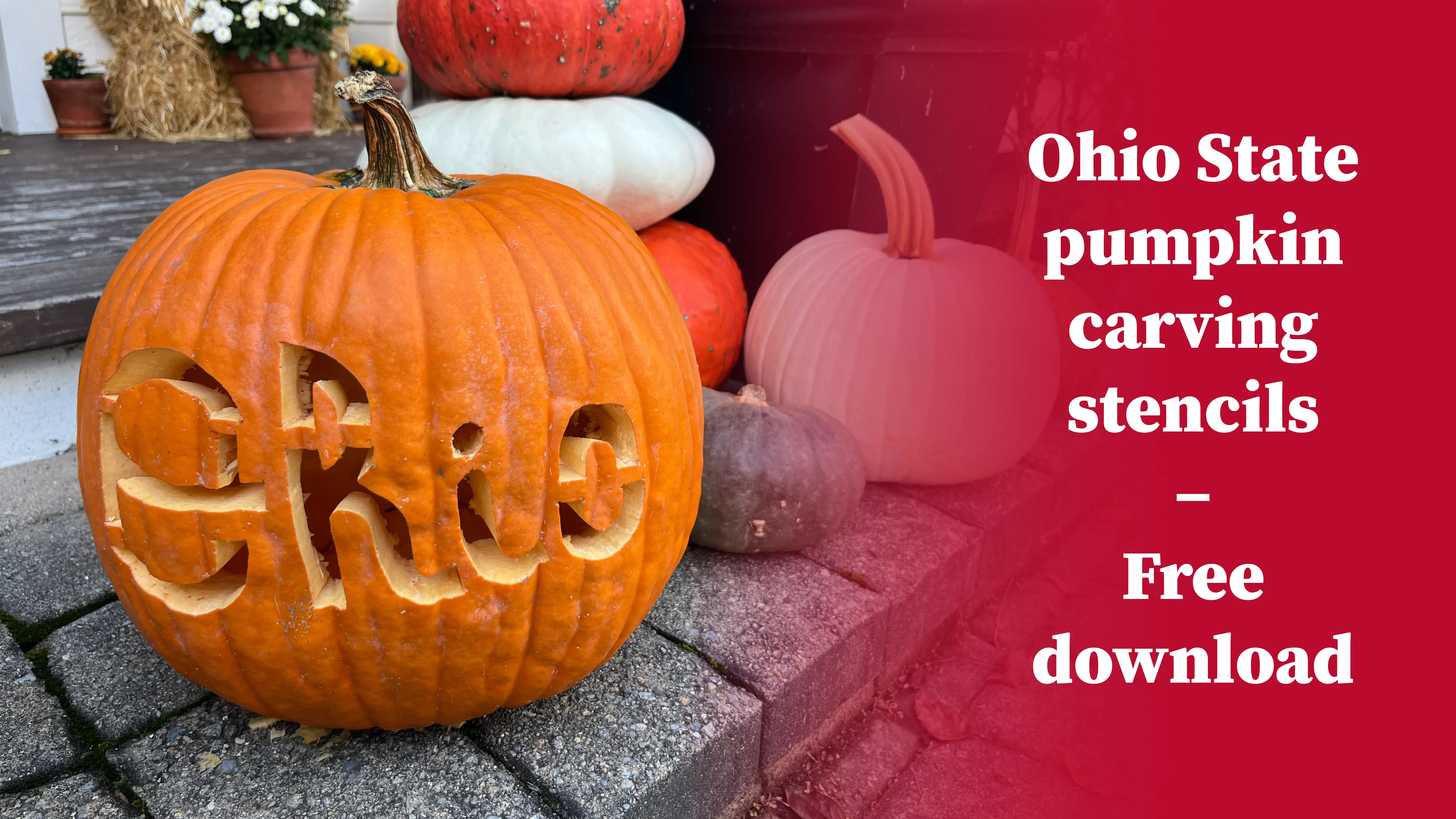 ohio state pumpkin carving stencils – free download