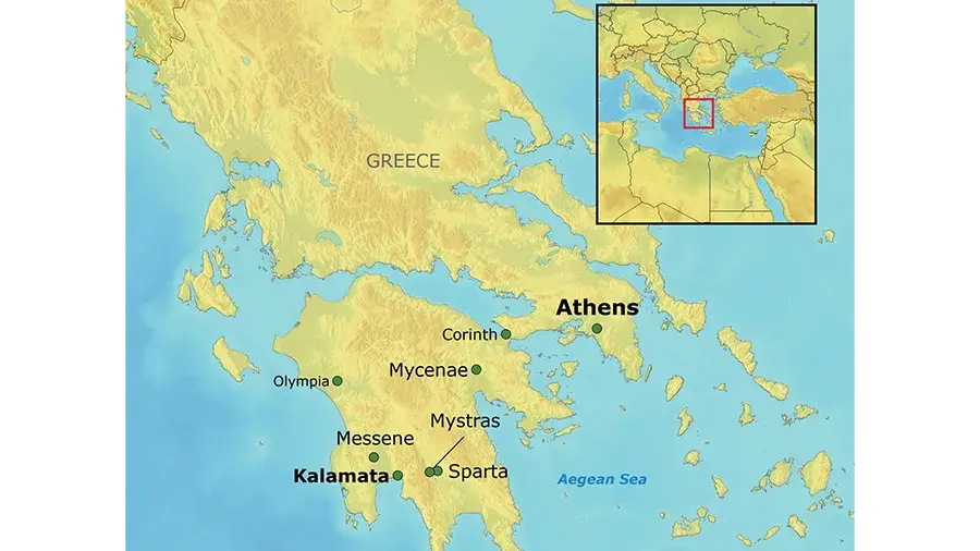 Map of Greece