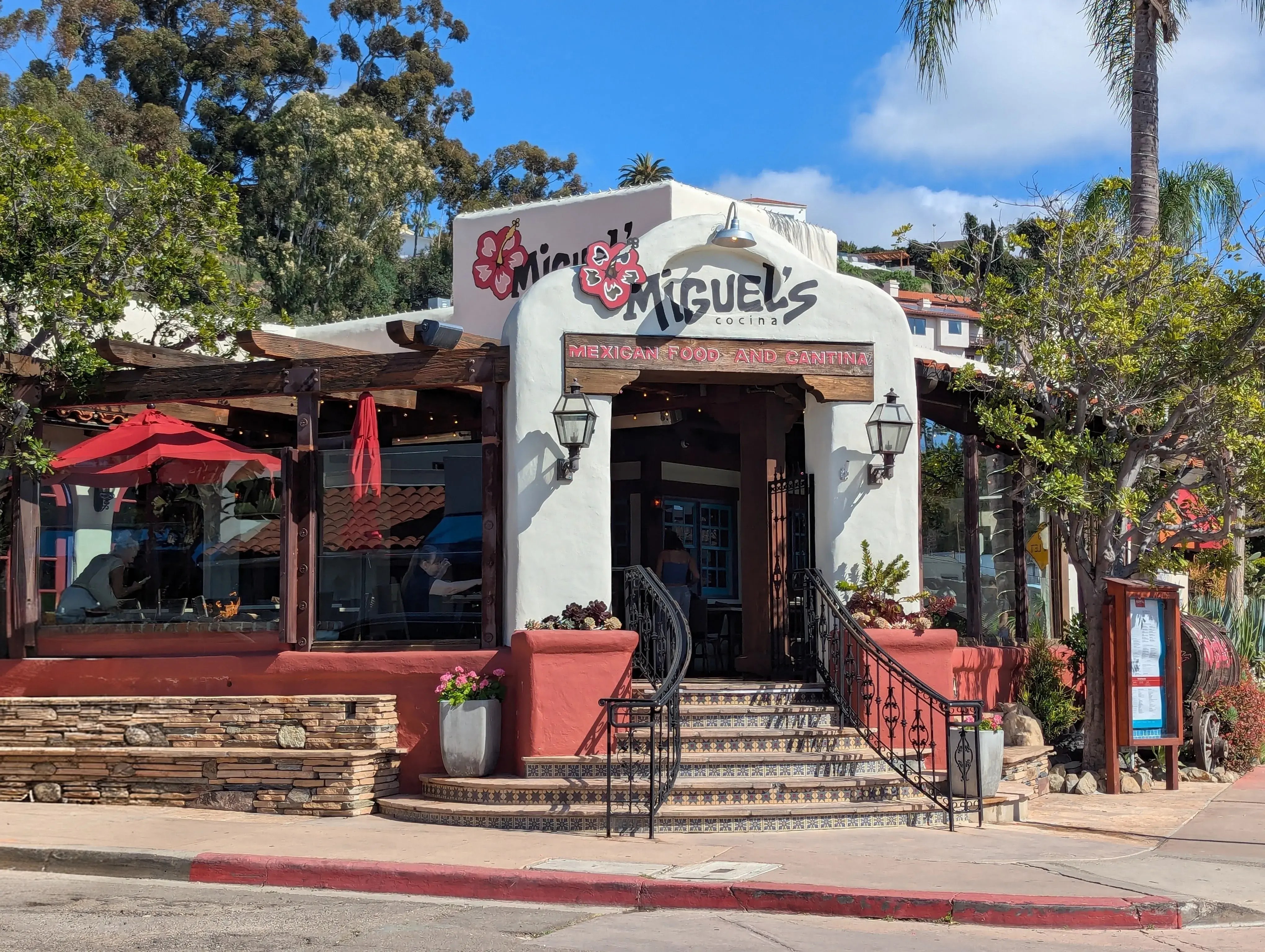 front entrance of miguel mexican restaurant