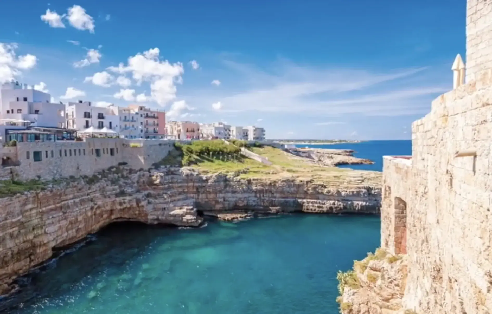 water view with houses on the coast overlooking the water