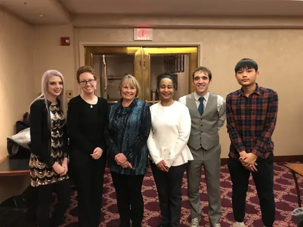 group of alumni for Women in STEM posing for a photo