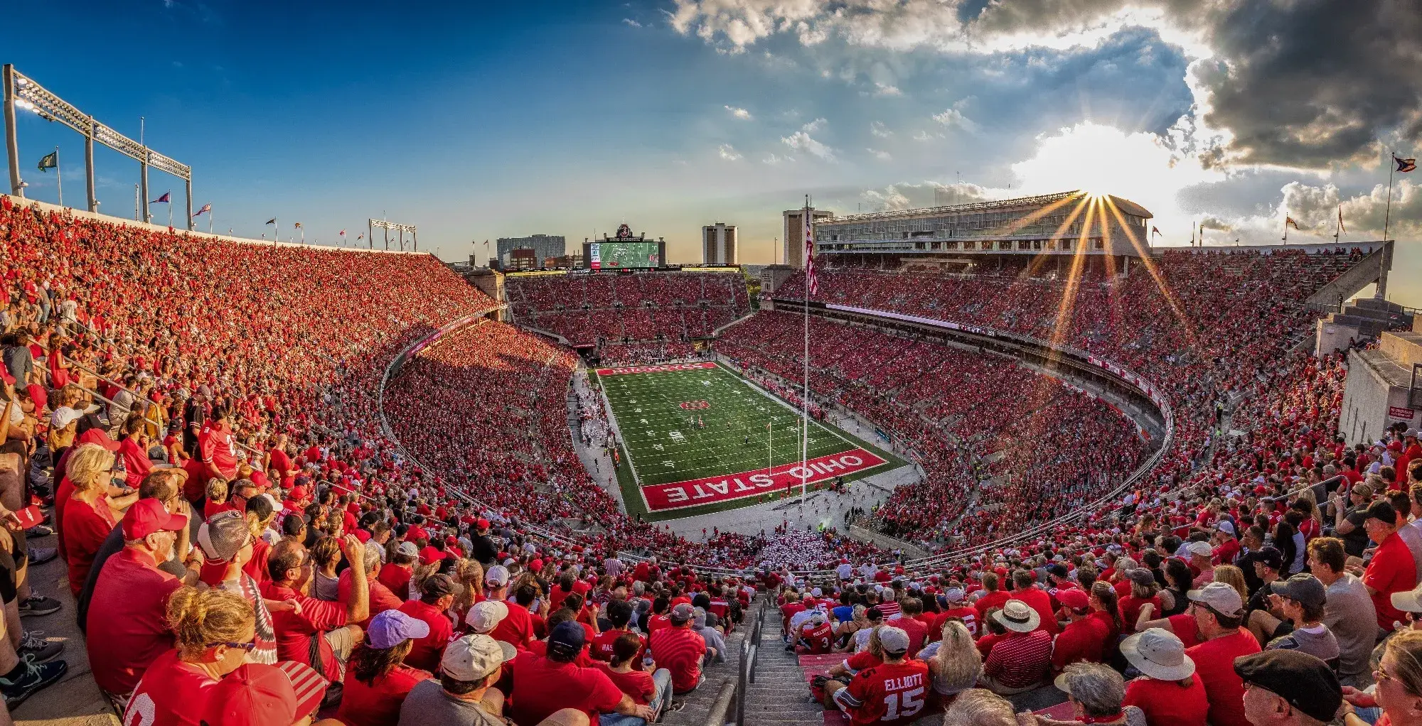 Aerial view of Ohio Stadium.