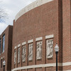 Ohio history is depicted in limestone carvings on the southern façade of the Ohio Union.