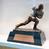Archie Griffin’s second Heisman Trophy is on display on the second floor of the Ohio Union.
