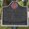 Five markers on campus show the route taken by those following the Underground Railroad.