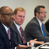 Drake discusses access and affordability with other Ohio university presidents and state legislators during the summer of 2015.