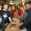 Drake and other Buckeye volunteers provide service at a food bank in Phoenix prior to the Fiesta Bowl in January 2016.