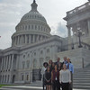 Gemma and the students in her Washington Academic Internship group pose on the steps of the Capitol during their first week in Washington DC.