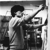 Mark Gagnon paints in a class during his time as a student at Ohio State.