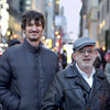 Gagnon poses with collaborator David Hoey, senior director of visual presentation for Bergdorf Goodman.