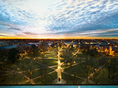 Oval at sunrise